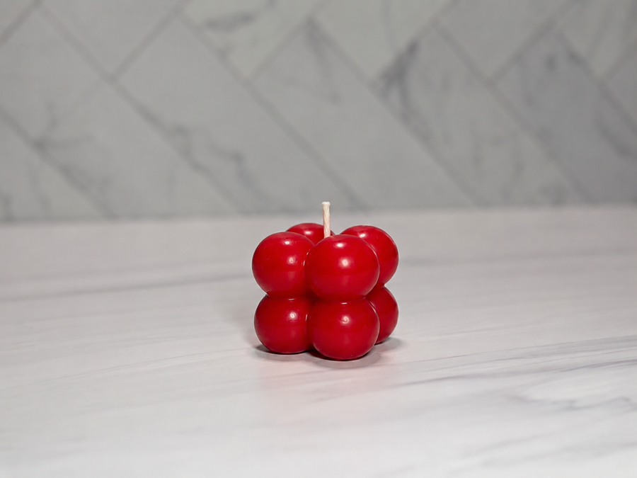 Colorful Bubble Cube Candle – Handmade Decorative Candle for Home Decor, Weddings, Parties & Gifts