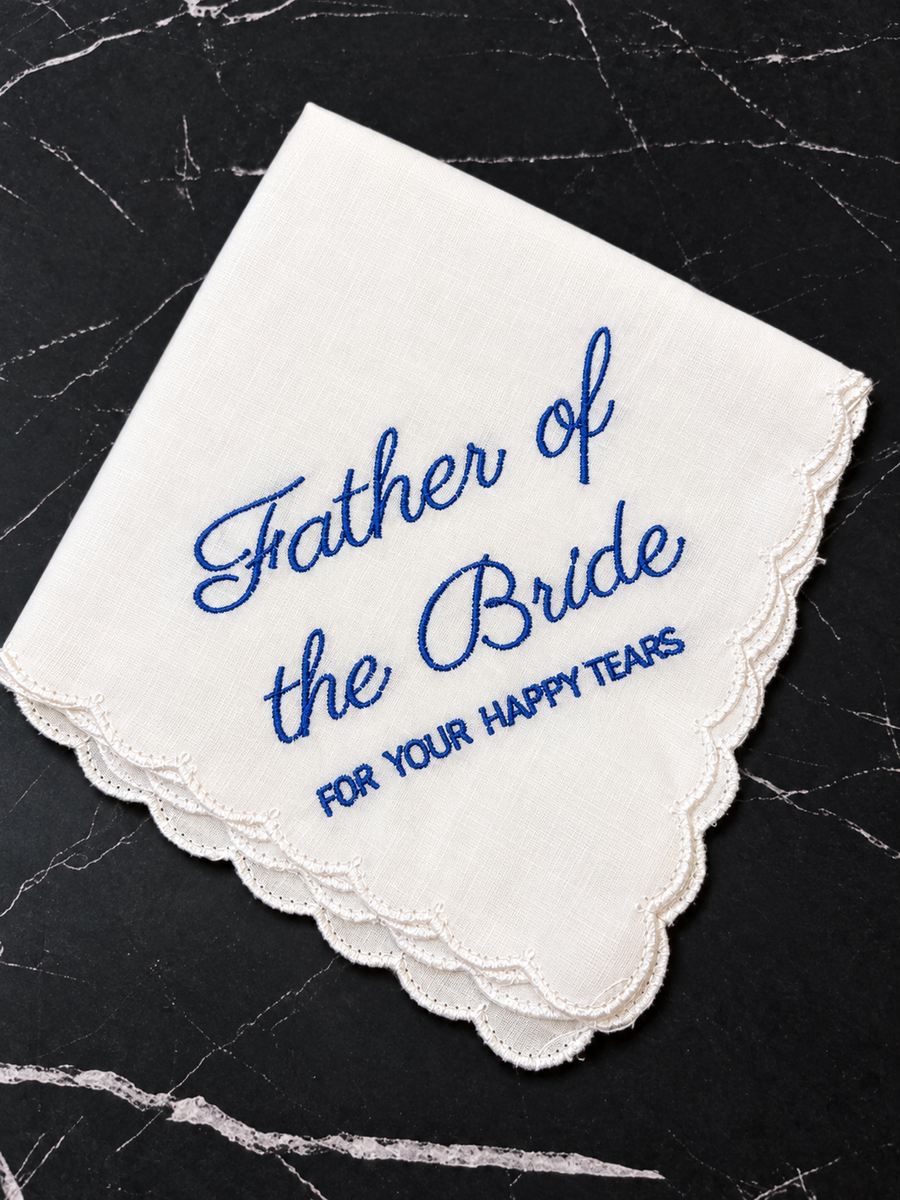 Father of the Bride Wedding Handkerchief